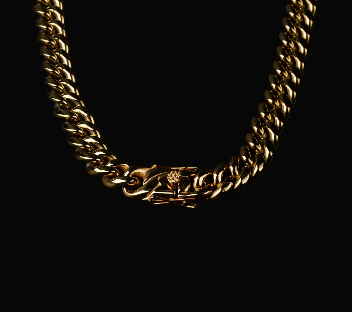 BLCKKRWN Cuban chain box clasp detail